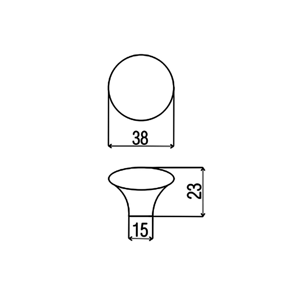 11096 - knopka průměr 38mm - porcelánový kytka