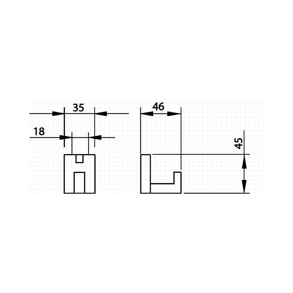 12001 věšák SIRO satén chrom