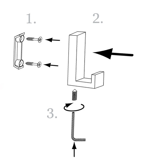 12230 věšák SATOS satén chrom plast