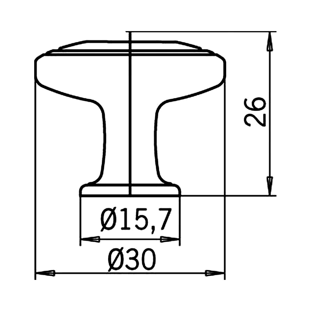 12310 knopka chrom lesklý