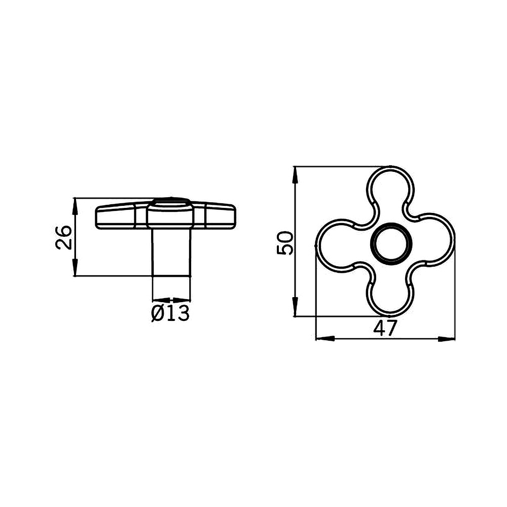 12386 úchytka KYTKA dětská žlutá