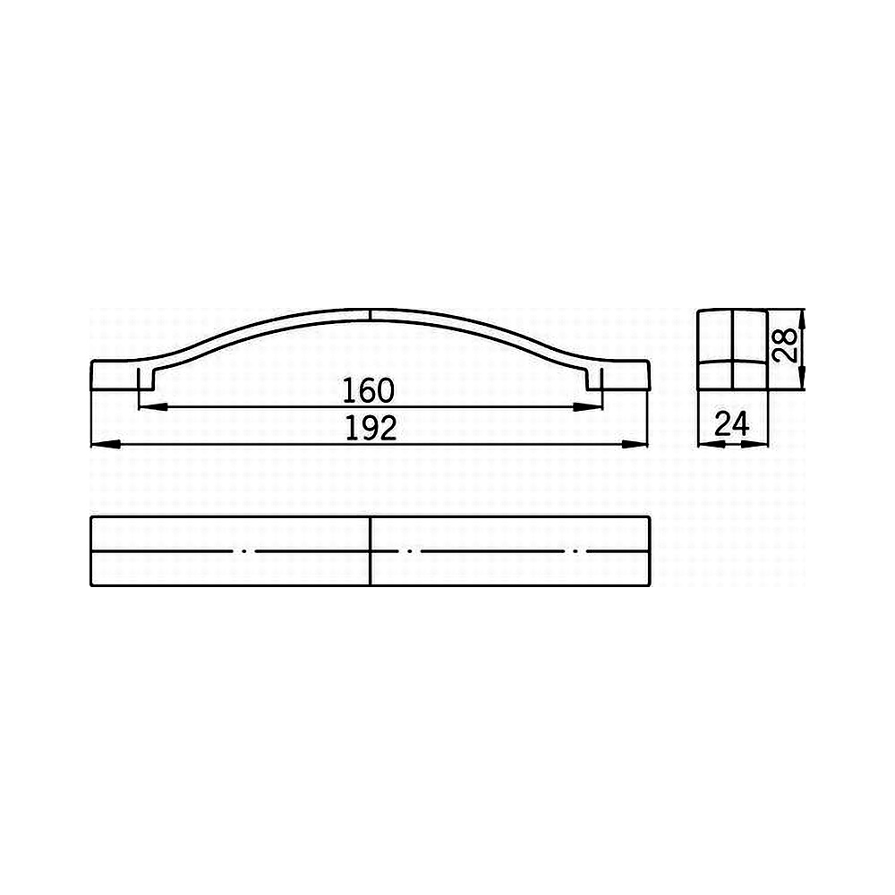 12437 úchytka rozteč 160mm broušený nikl
