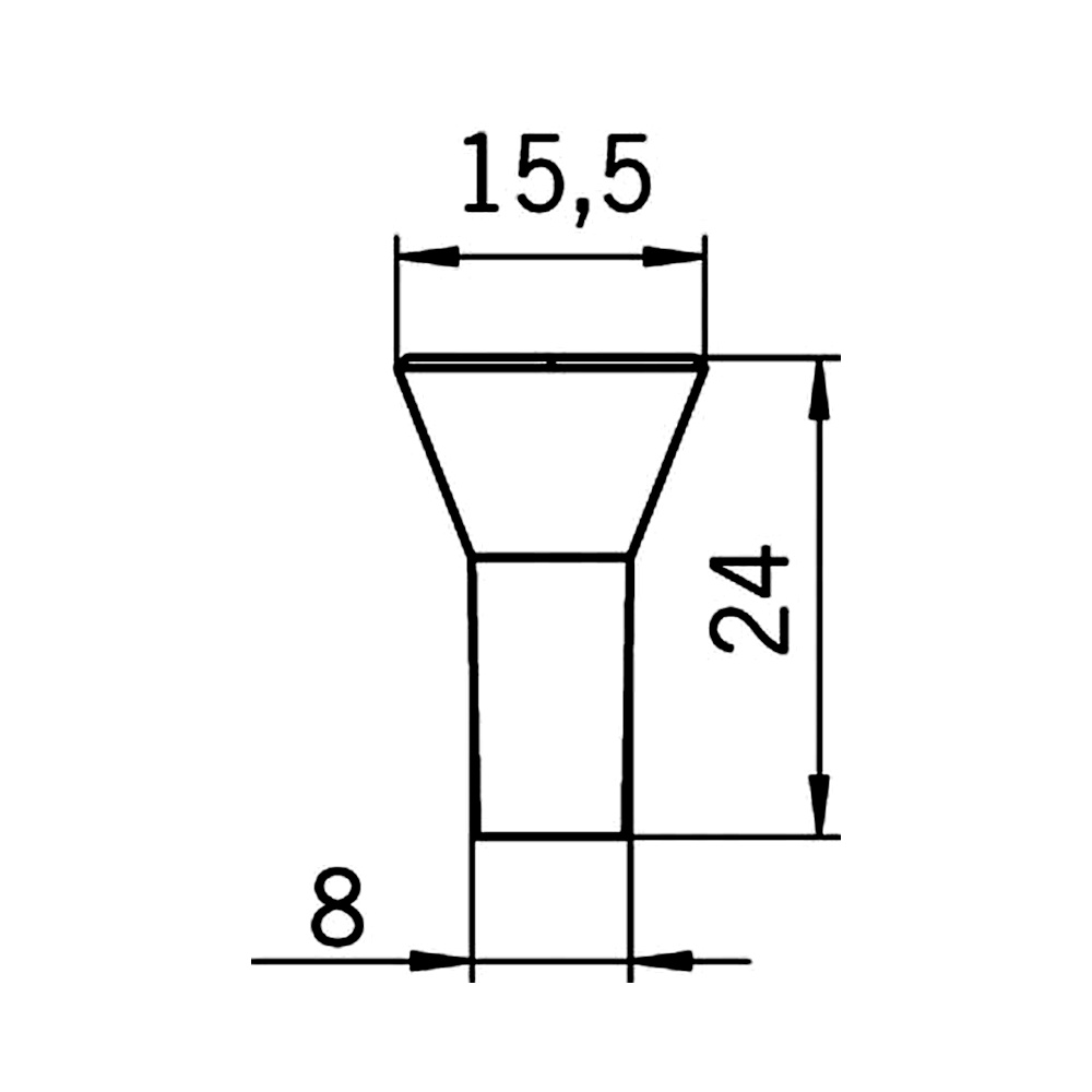 12619 knopka plast Alu efekt