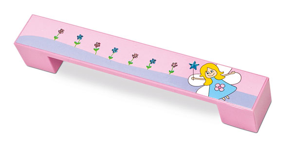 12784 úchytka rozteč 128mm růžový motiv