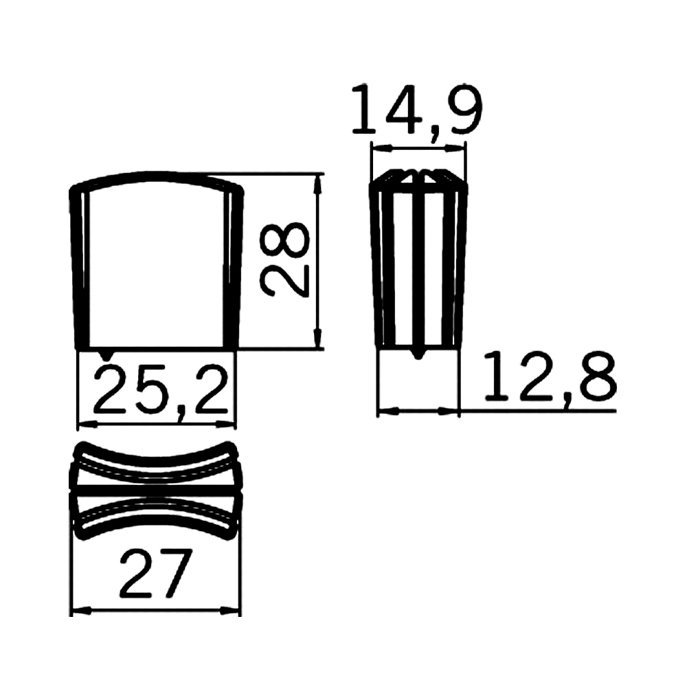 12910 knopka satén chrom