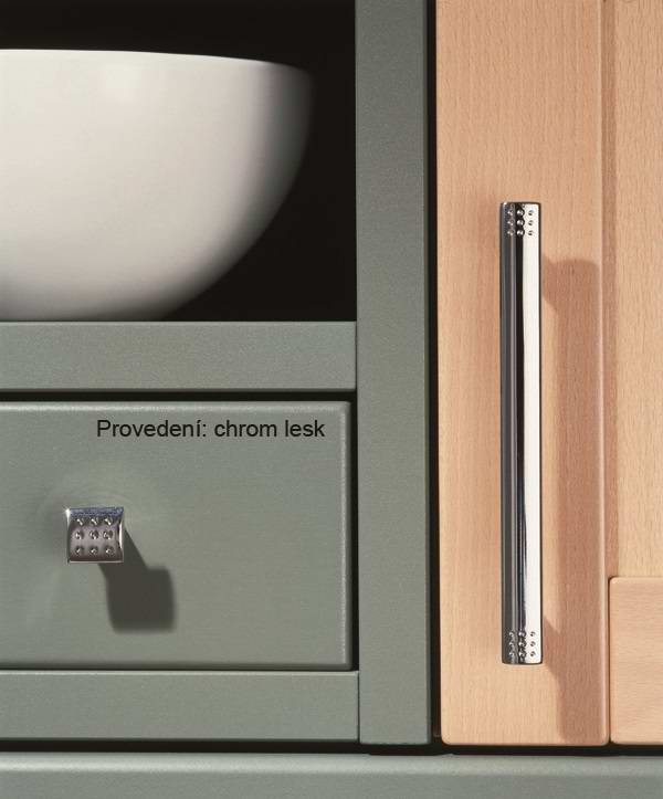 12927 úchytka rozteč 96mm satén chrom