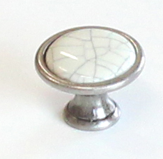 12942 knopka RUDA st.stříbrná porcelán