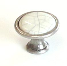 12942 knopka RUDA st.stříbrná porcelán