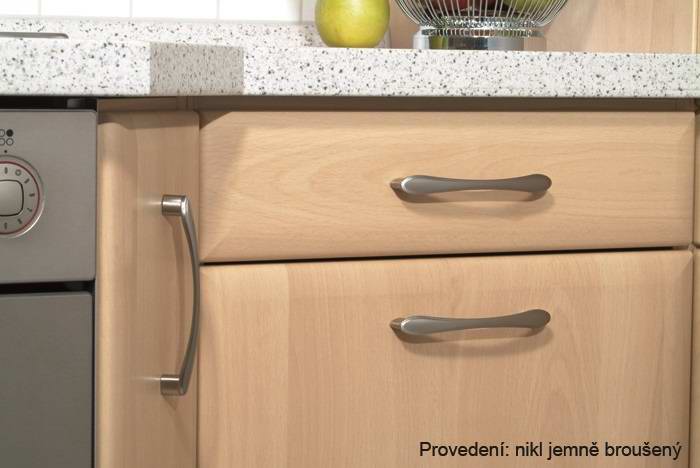 12952 úchytka rozteč 128mm Alu efekt