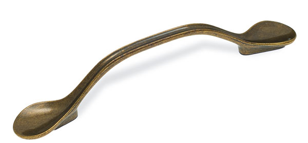 14030 úchytka VLASTA rozteč 128mm staromosaz