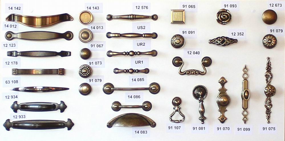 14086 úchytka UFÍK64 rozteč 64mm staromosaz