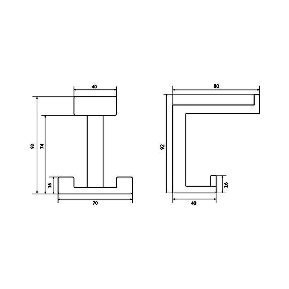 14281 věšák Velký trojvěšák černý