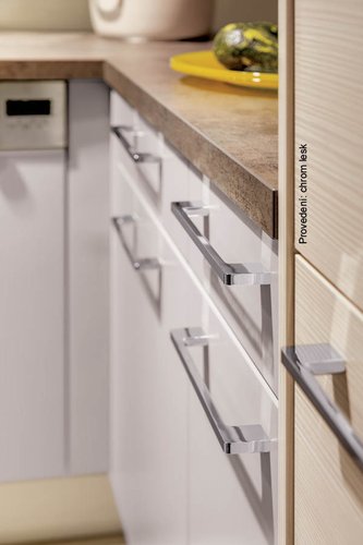 14286 úchytka Moderní rozteč 320mm broušený nikl