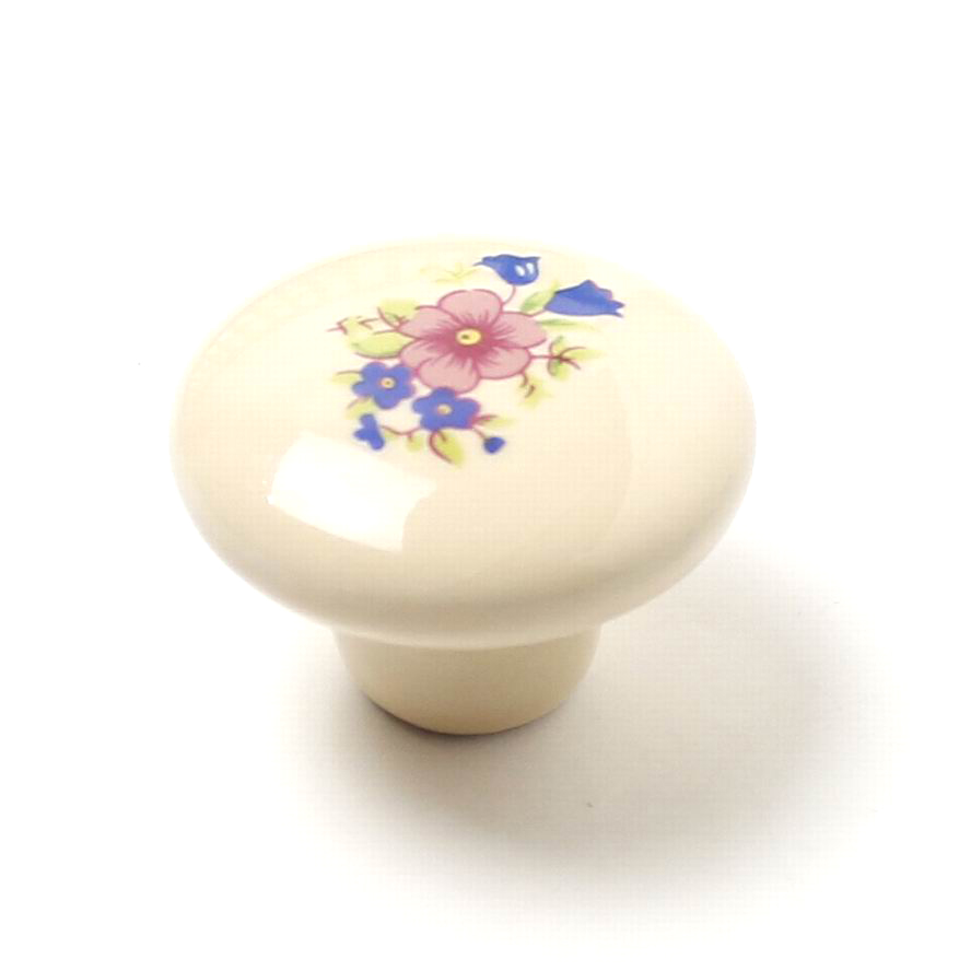 17019 knopka 32mm porcelán kytka