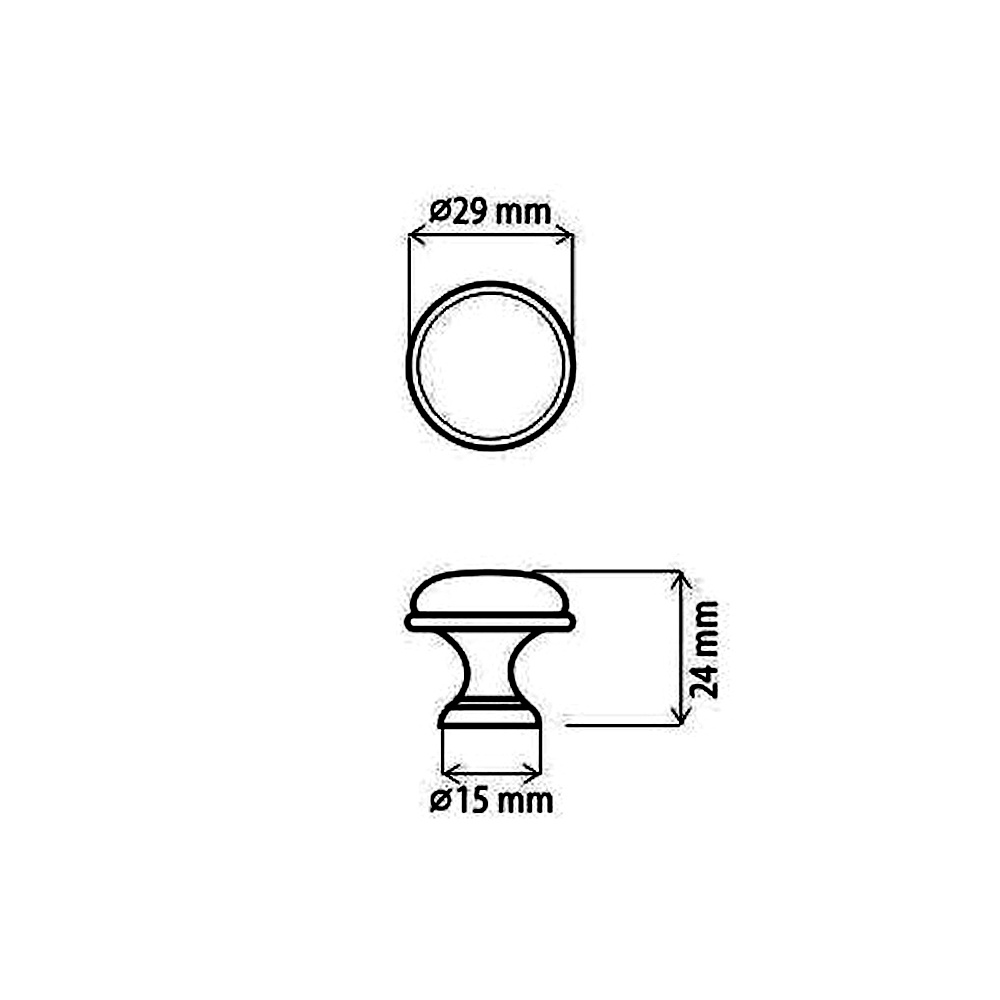 17020 - OLIN 29mm starostříbro porcelán