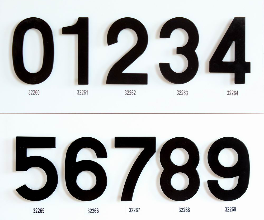 C152 Číslice 152mm - černá mat "1"