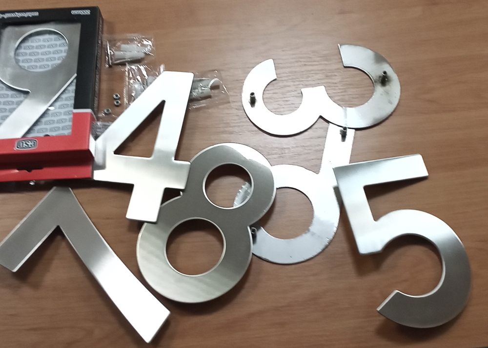 C200 Číslice 200mm - "4" - NEREZ