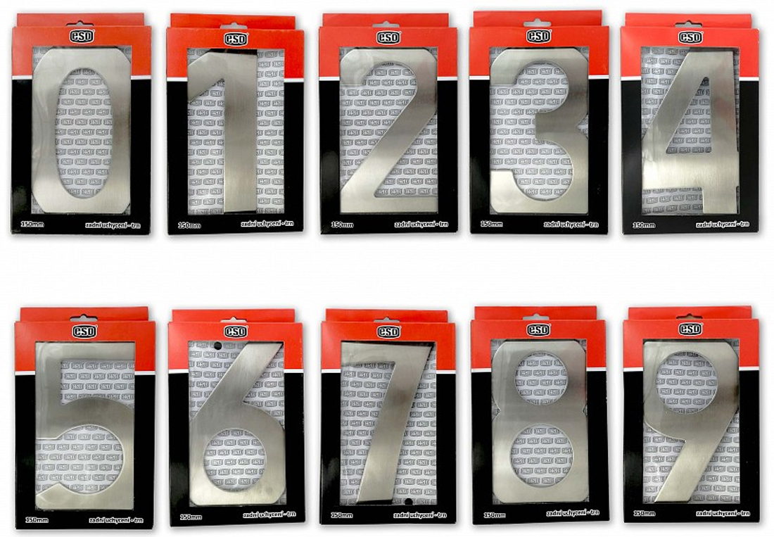 C200 Číslice 200mm - "4" - NEREZ