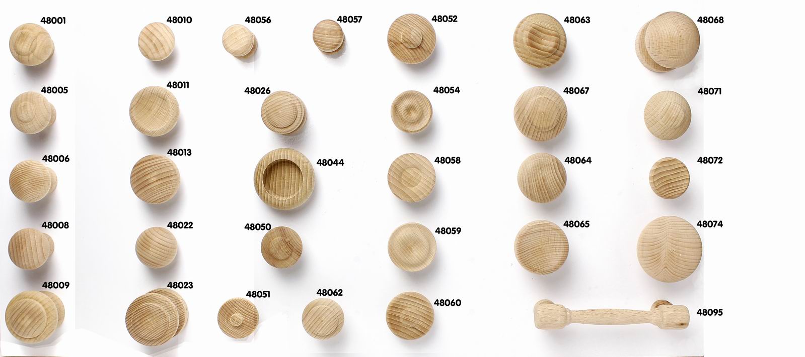 48057 knopka dřevěná pr.25mm přírodní