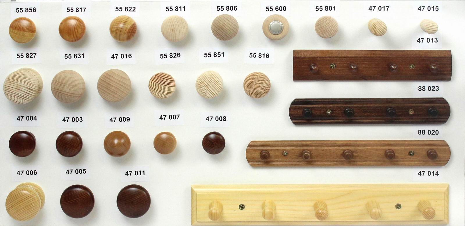 55826 knopka 34,5mm borovice přírodní