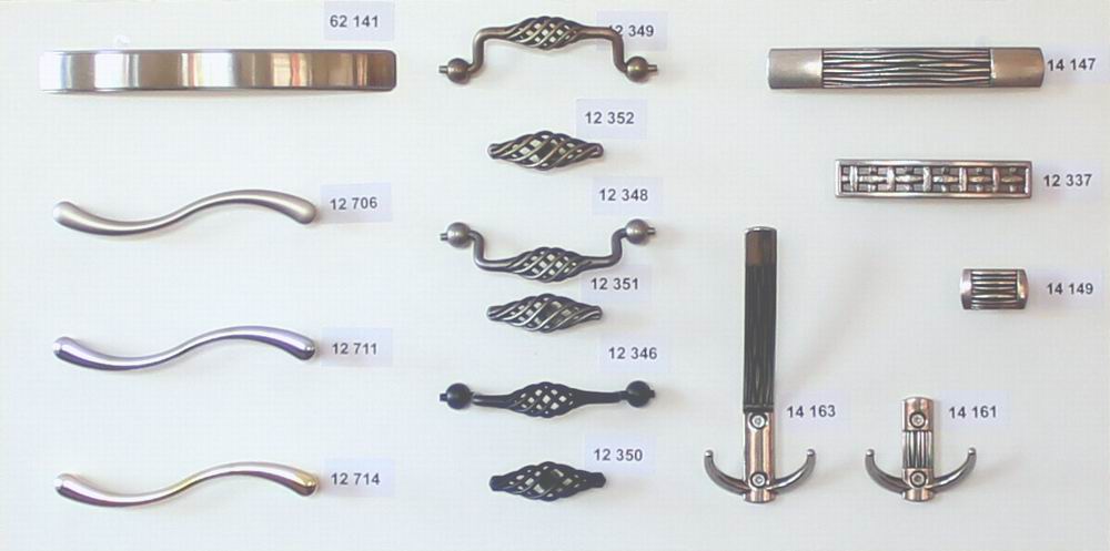 62141 úchytka ANDRE rozteč 160mm broušený nikl