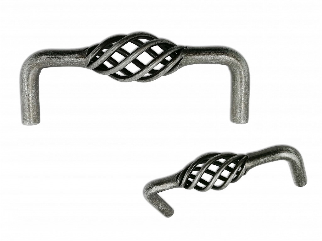 62408 úchytka KOLI rozteč 96mm starostříbro