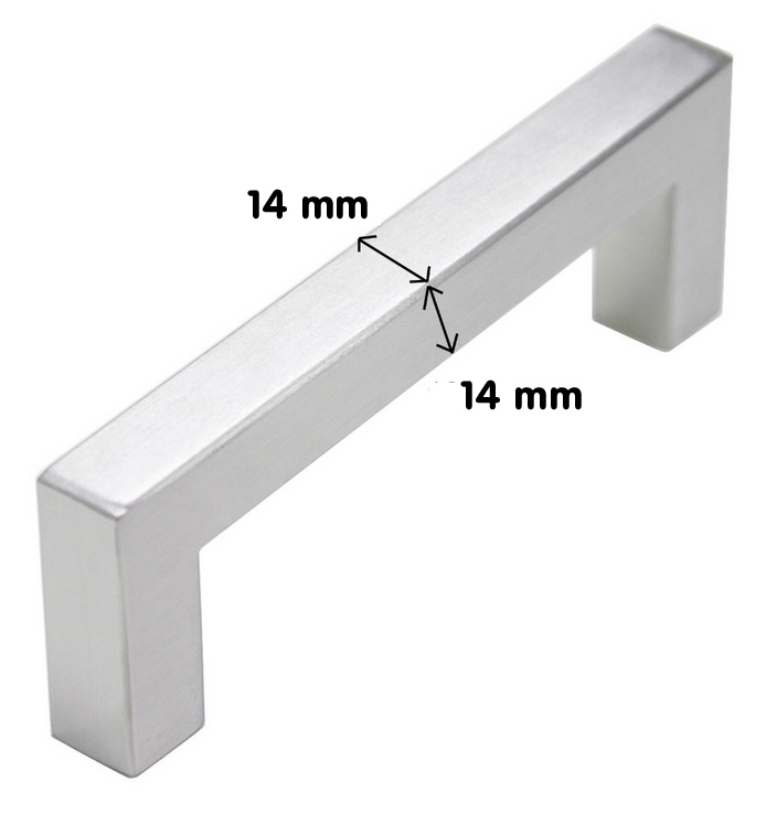 62438 úchytka TAMIKA rozteč 672mm nerez