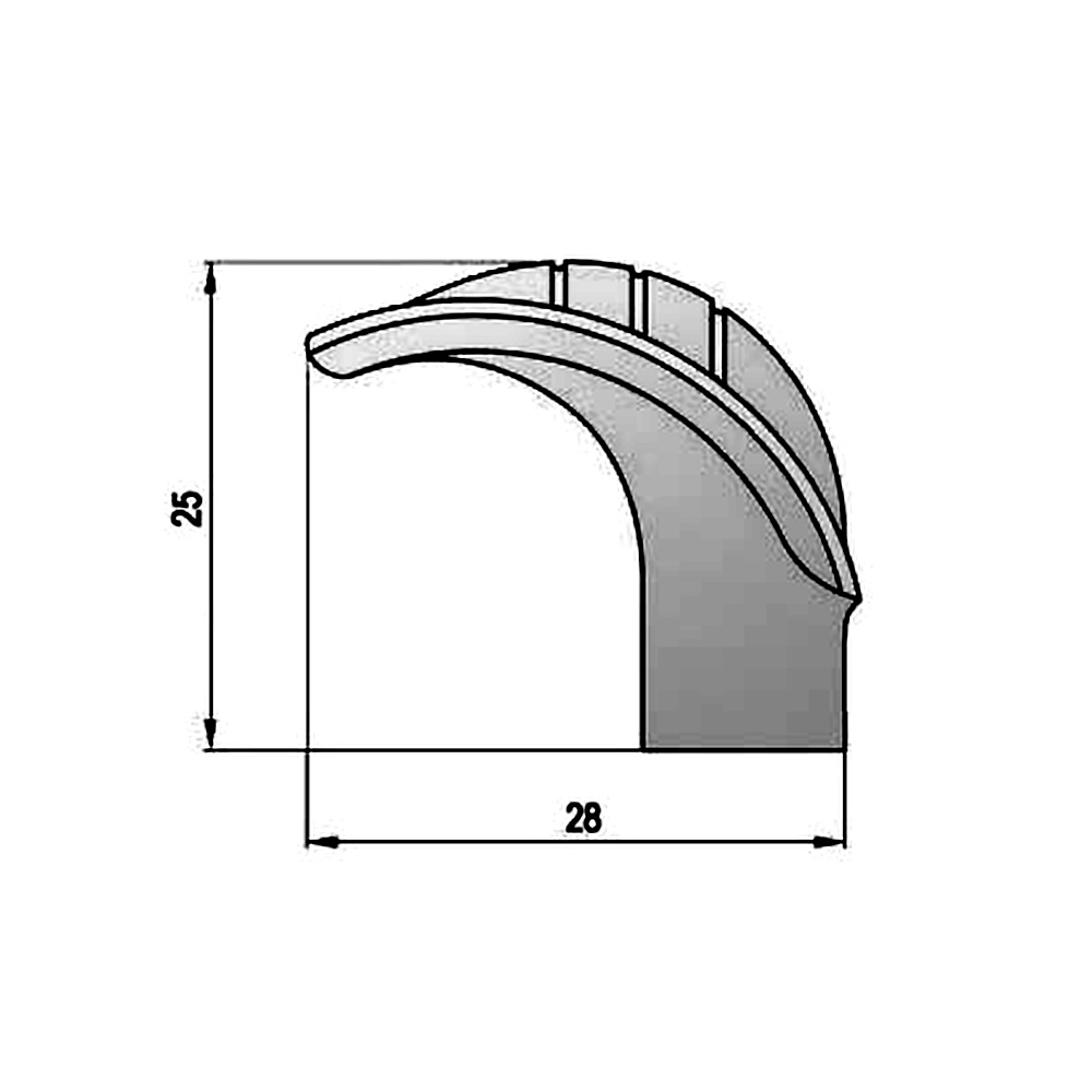 63117 knopka KALA satén chrom