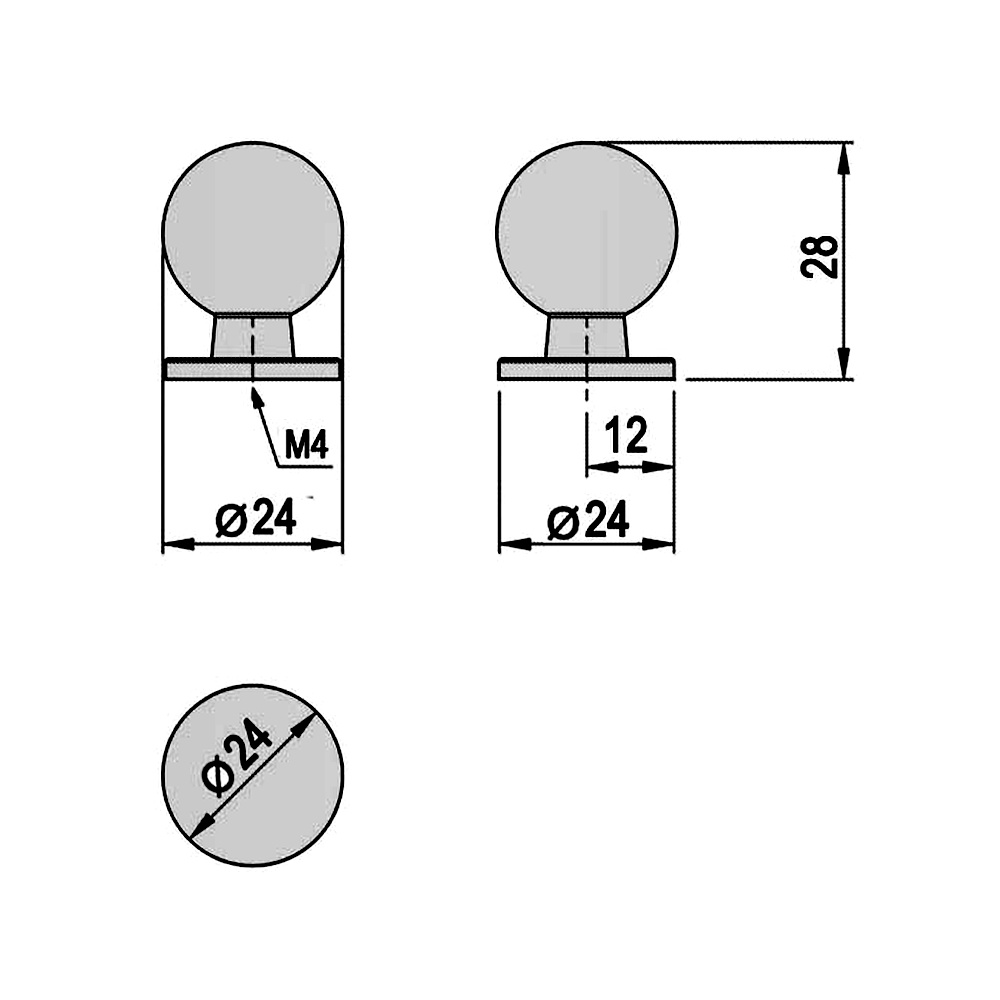 63293 knopka OLDA 24mm nikl satén