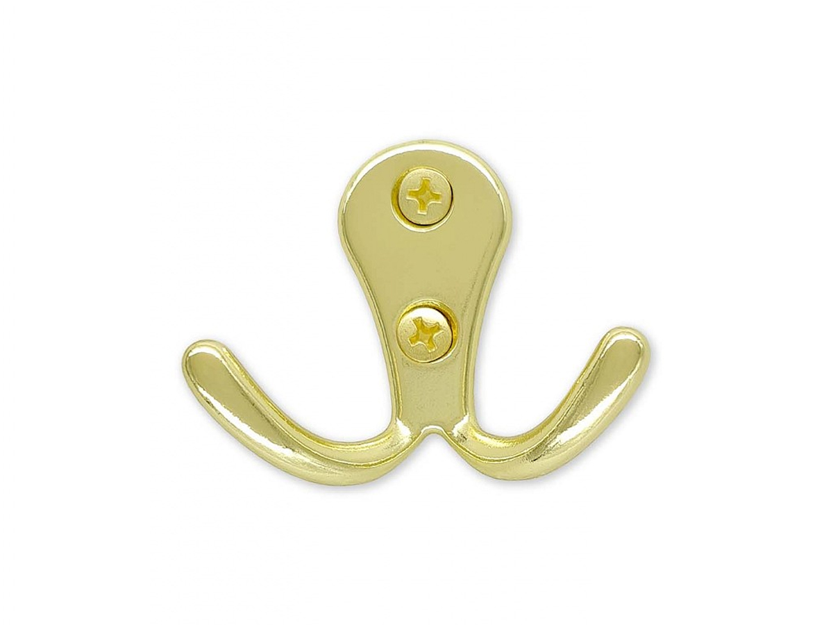 63321 věšák RADIS mosaz lesklá