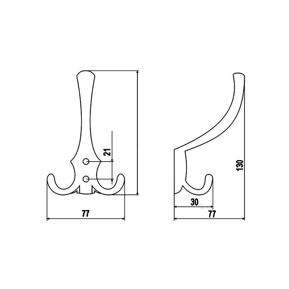 63338 věšák BLAŽEJ nikl satén