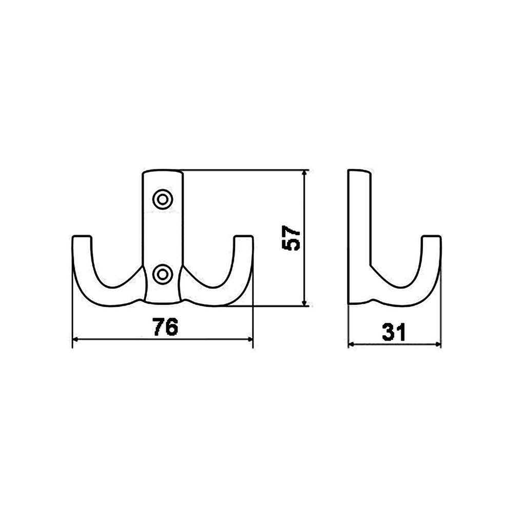 63408 dvojháček LAMA satén chrom
