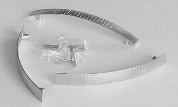 63517 úchytka ANNA rozteč 128mm satén chrom