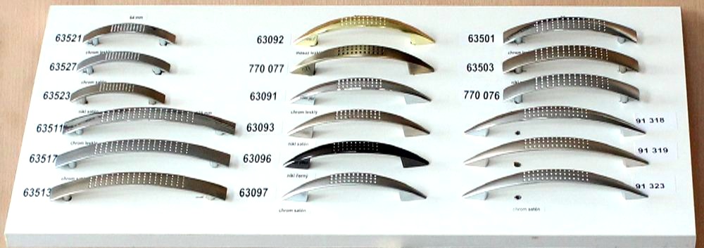 63521 úchytka ANNA rozteč 64mm chrom lesklý