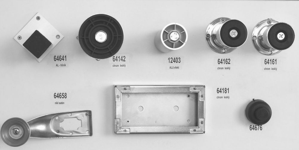 64641 - Nožka 38x38x100mm hliník, A132