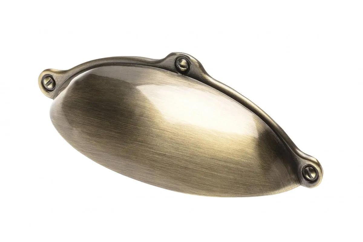 66030- úchyt mušle 64mm, staromosaz