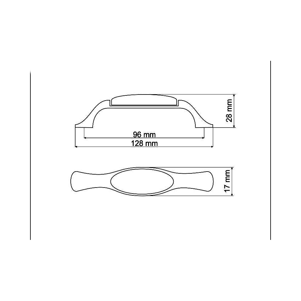 770007-úchytka 96mm porcelán mramor