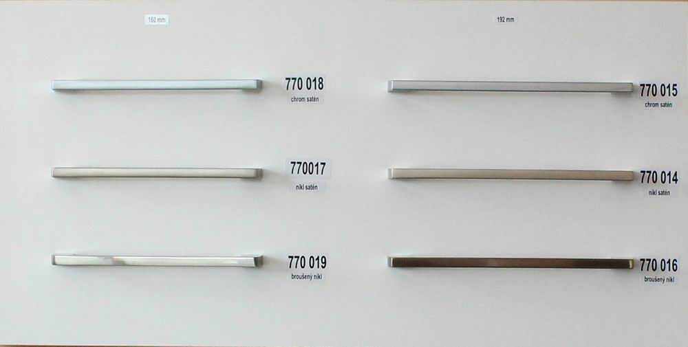 770015 úchytka  CELKA rozteč 192mm satén chrom