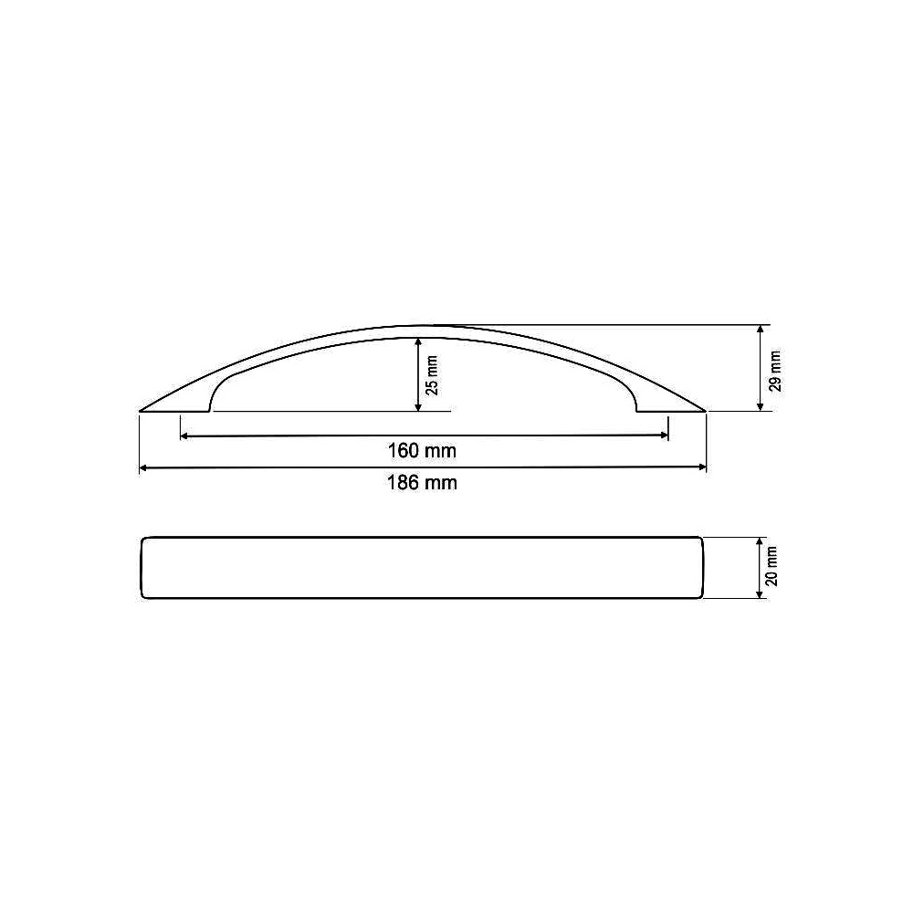770035 úchytka rozteč 160mm mat broušený nikl
