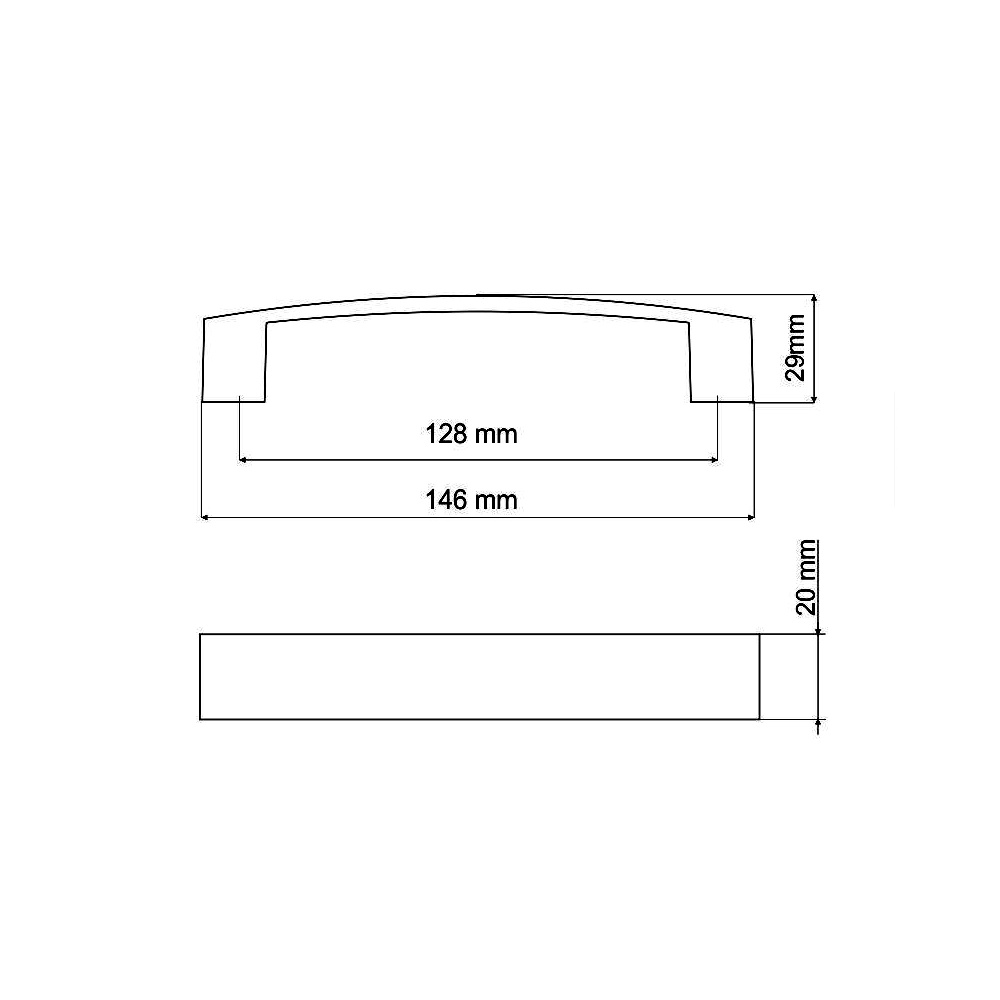 770147 úchytka VOJTA rozteč 128mm satén nikl