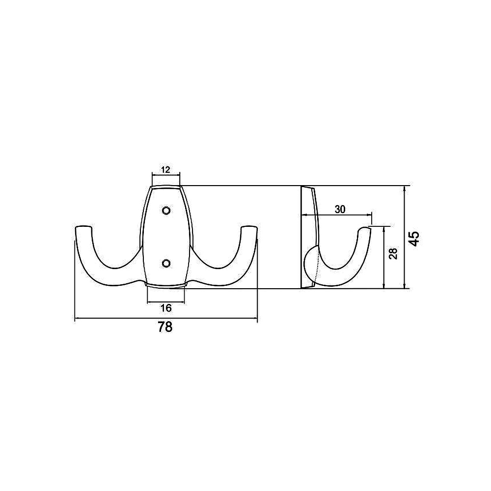 770184 dvojháček kov satén nikl