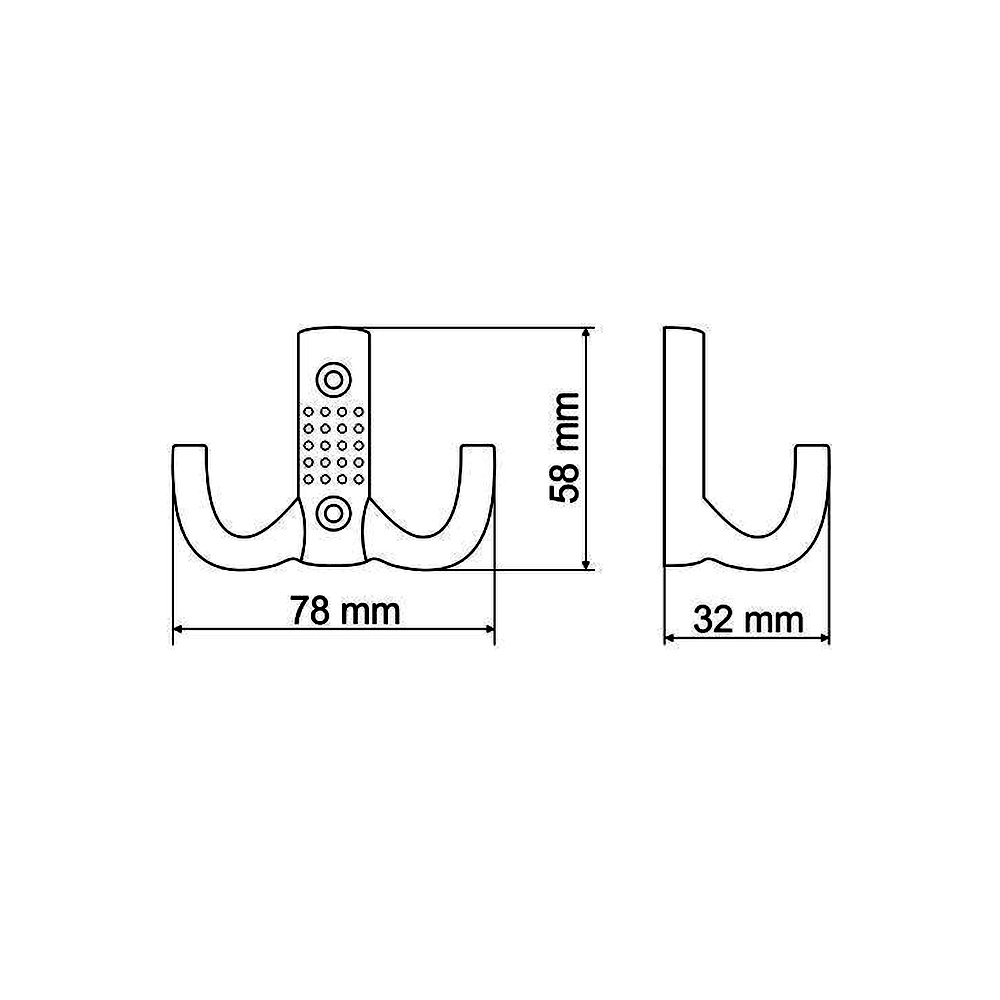 770204 dvojháček kov satén chrom