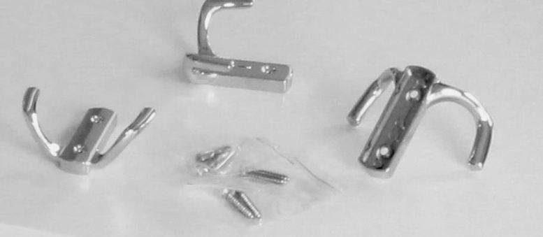 770208 dvojháček kov chrom