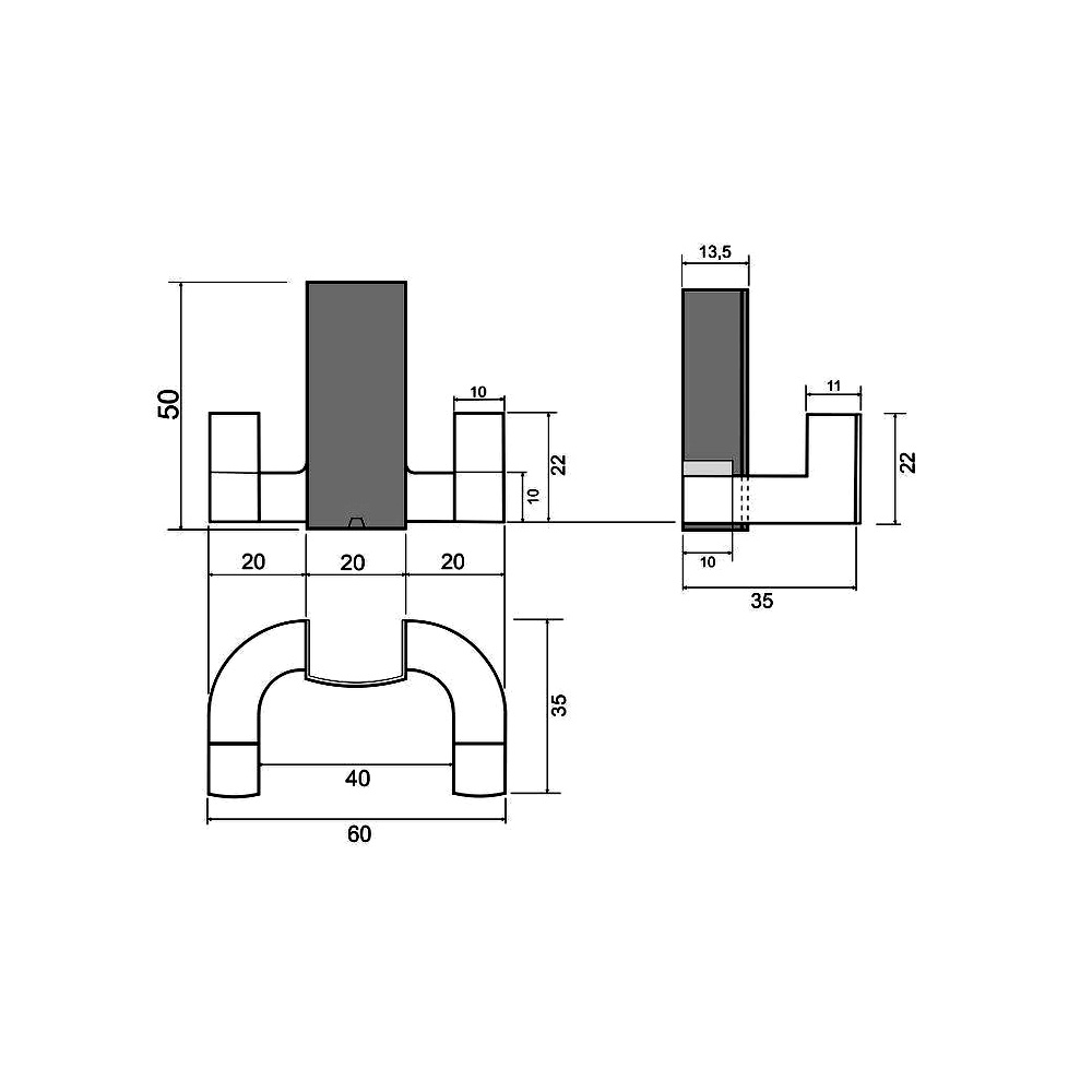 770230 věšák kov satén nikl