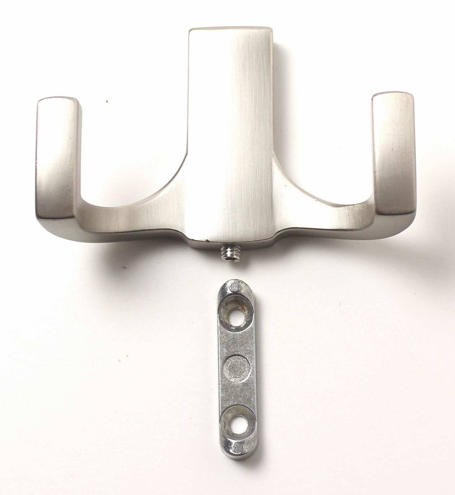 770238 dvojháček kov mat broušený nikl-8small