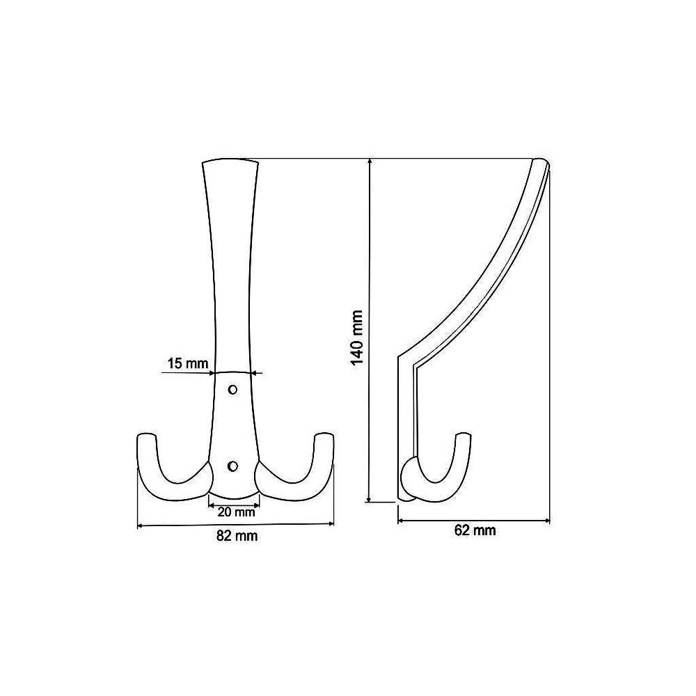 770242 věšák kov chrom