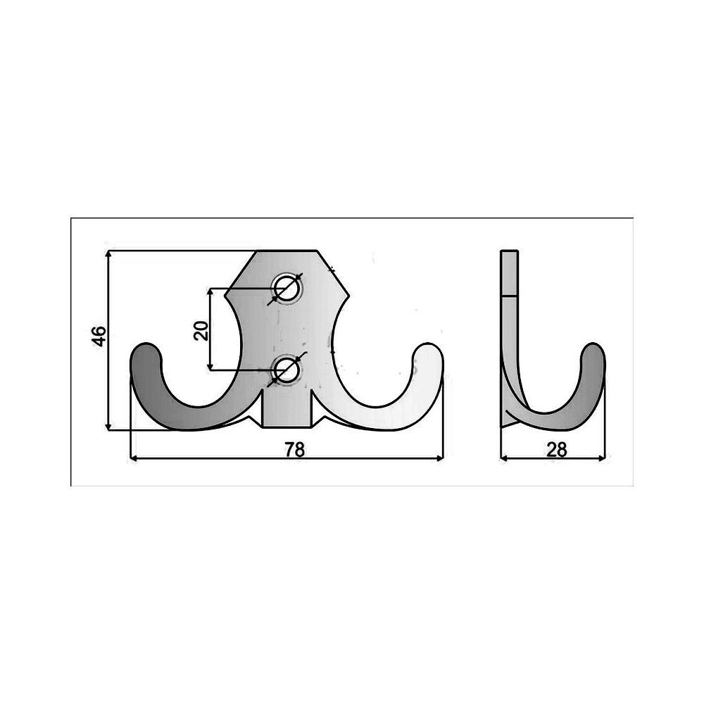 770250 dvojháček kovový mini OZ-01 broušený nikl
