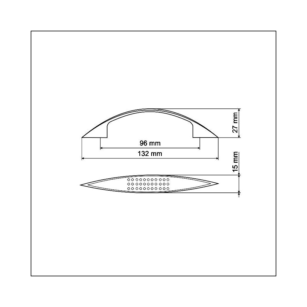 770293 úchytka U030 rozteč 96mm satén nikl
