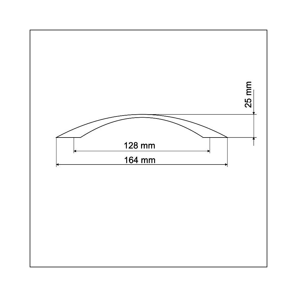 770371 úchytka  KAREL rozteč 128mm broušený nikl