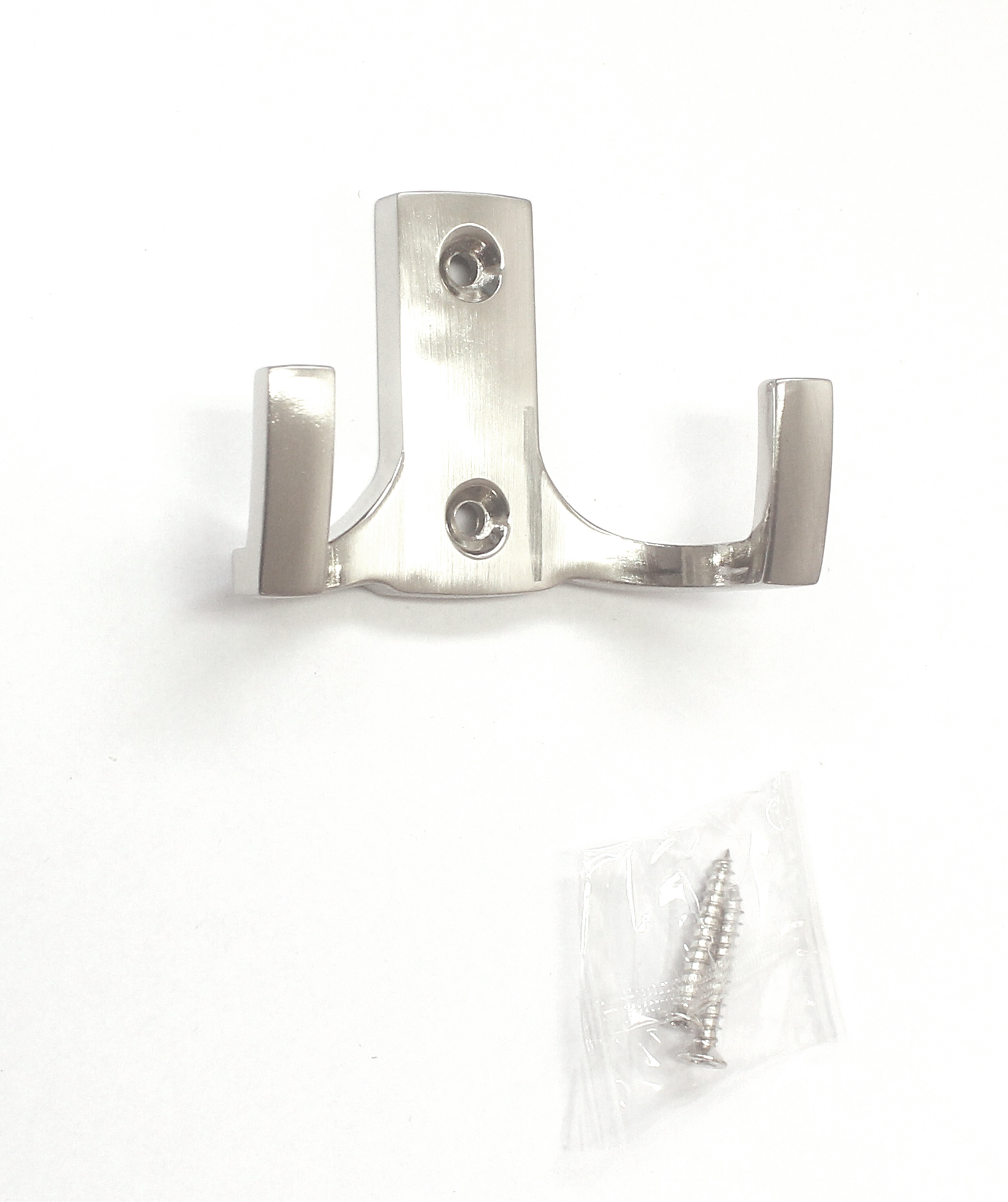 770409 dvojháček kov broušený nikl